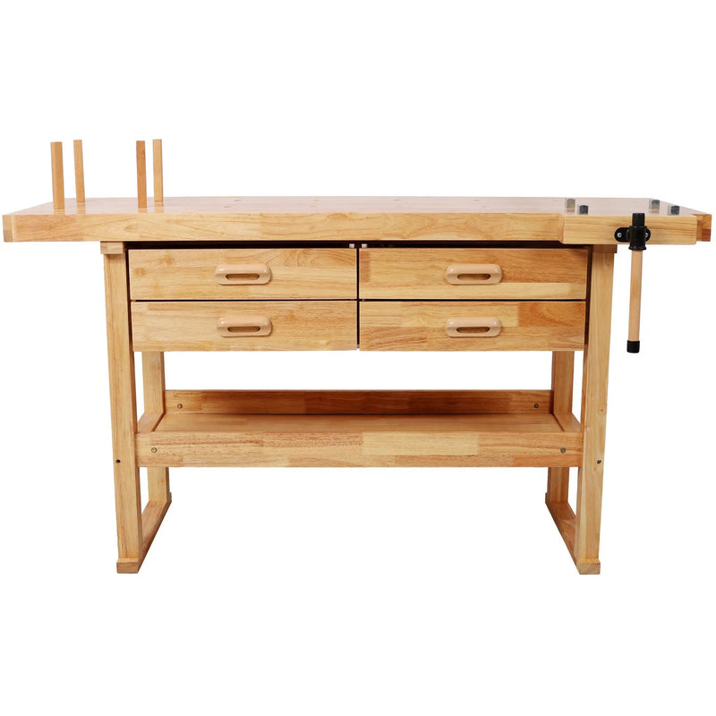 60-Inch Rubber Hardwood Workbench with 4 Drawers by HouseOfZazla