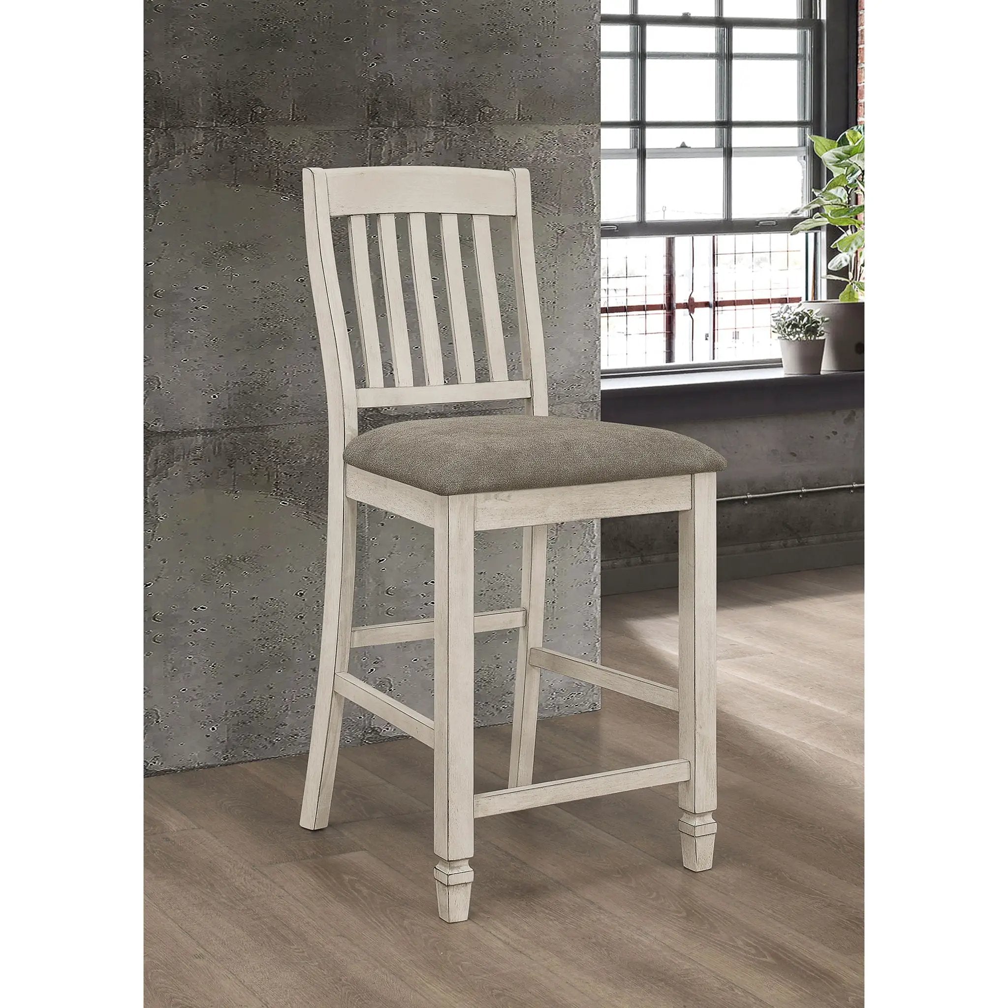 Counter Height Chair (Set of 2) - Ivory by HouseOfZazla