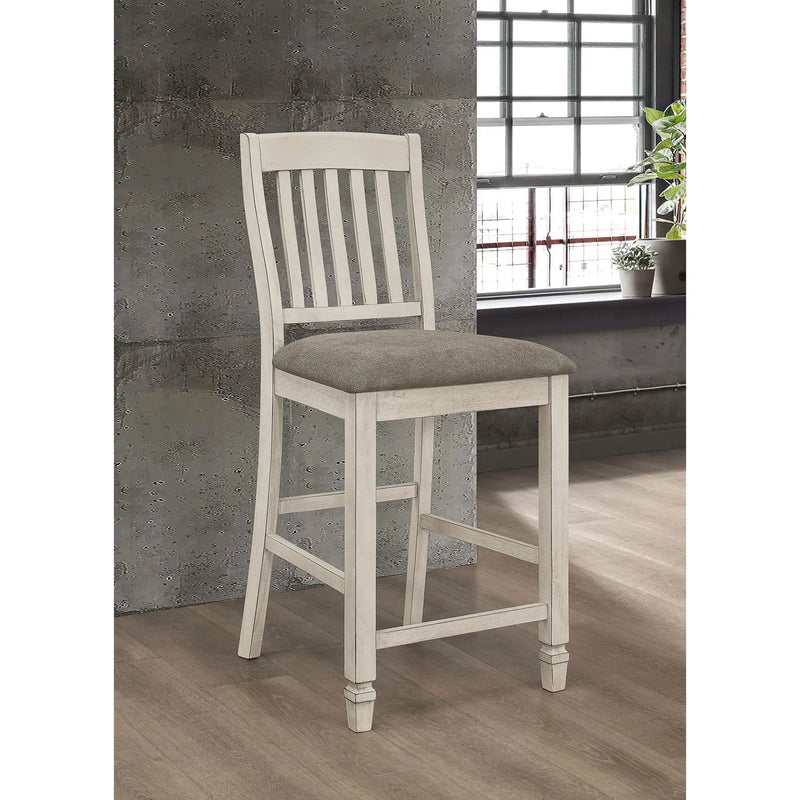 Counter Height Chair (Set of 2) - Ivory by HouseOfZazla