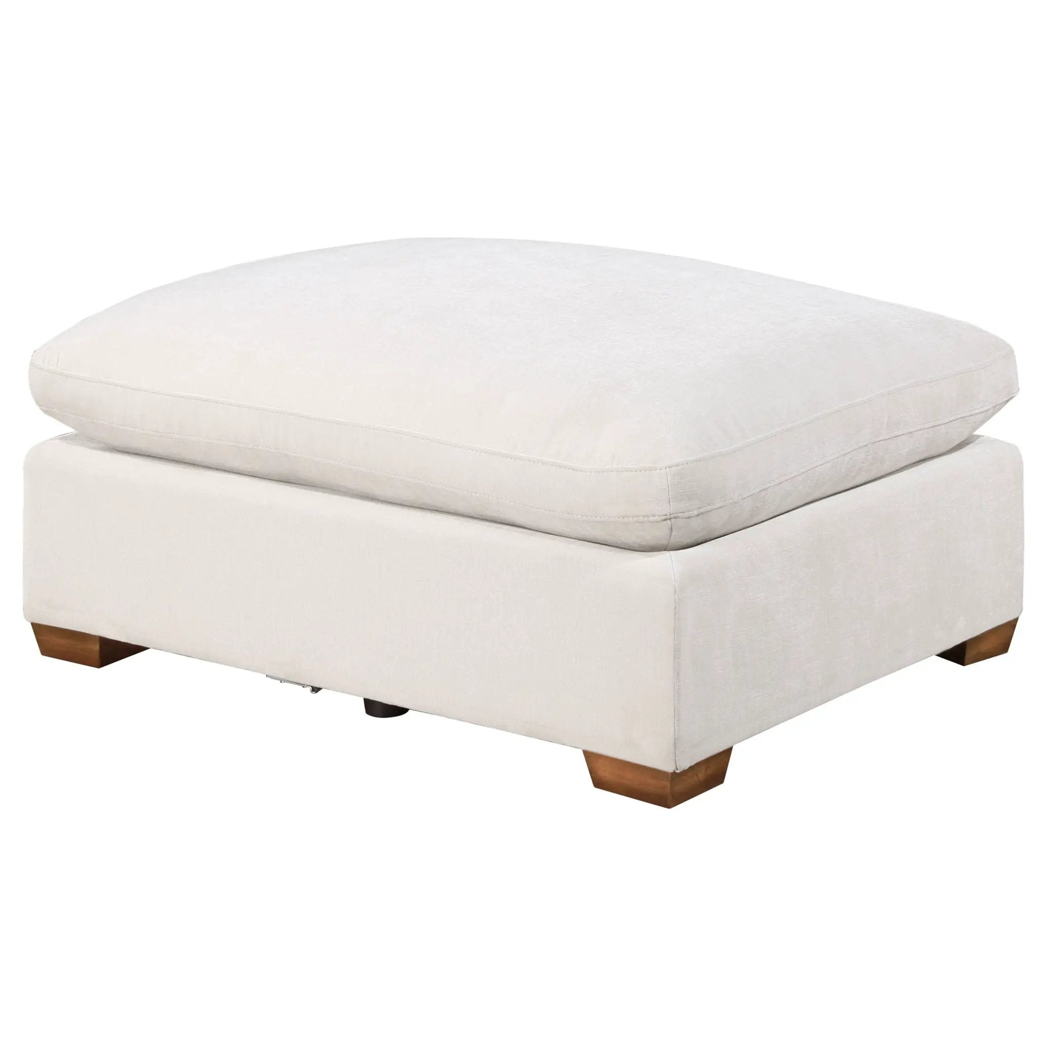 Lakeview Rectangular Upholstered Ottoman Ivory by Unique Piece Furniture