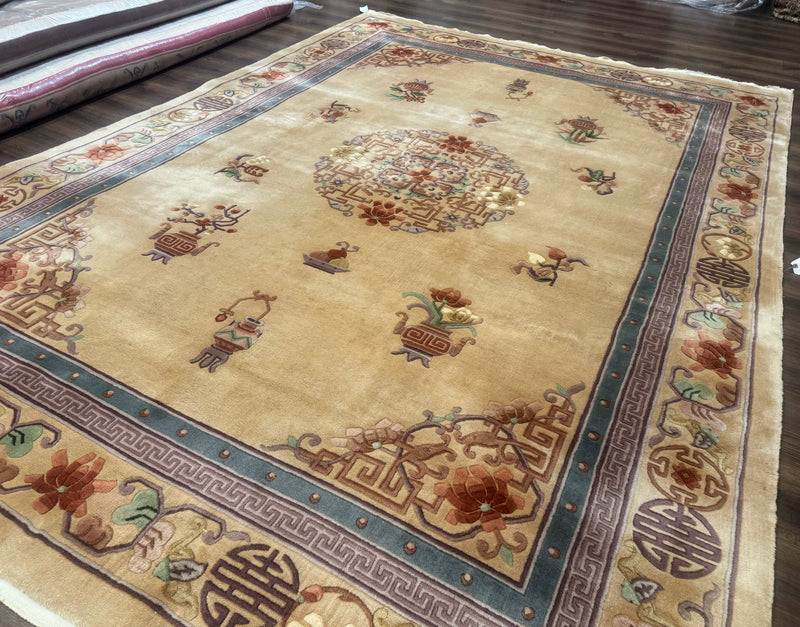 Chinese Wool Rug 8x12, Chinese 90 Line Rug by Jewel Rugs