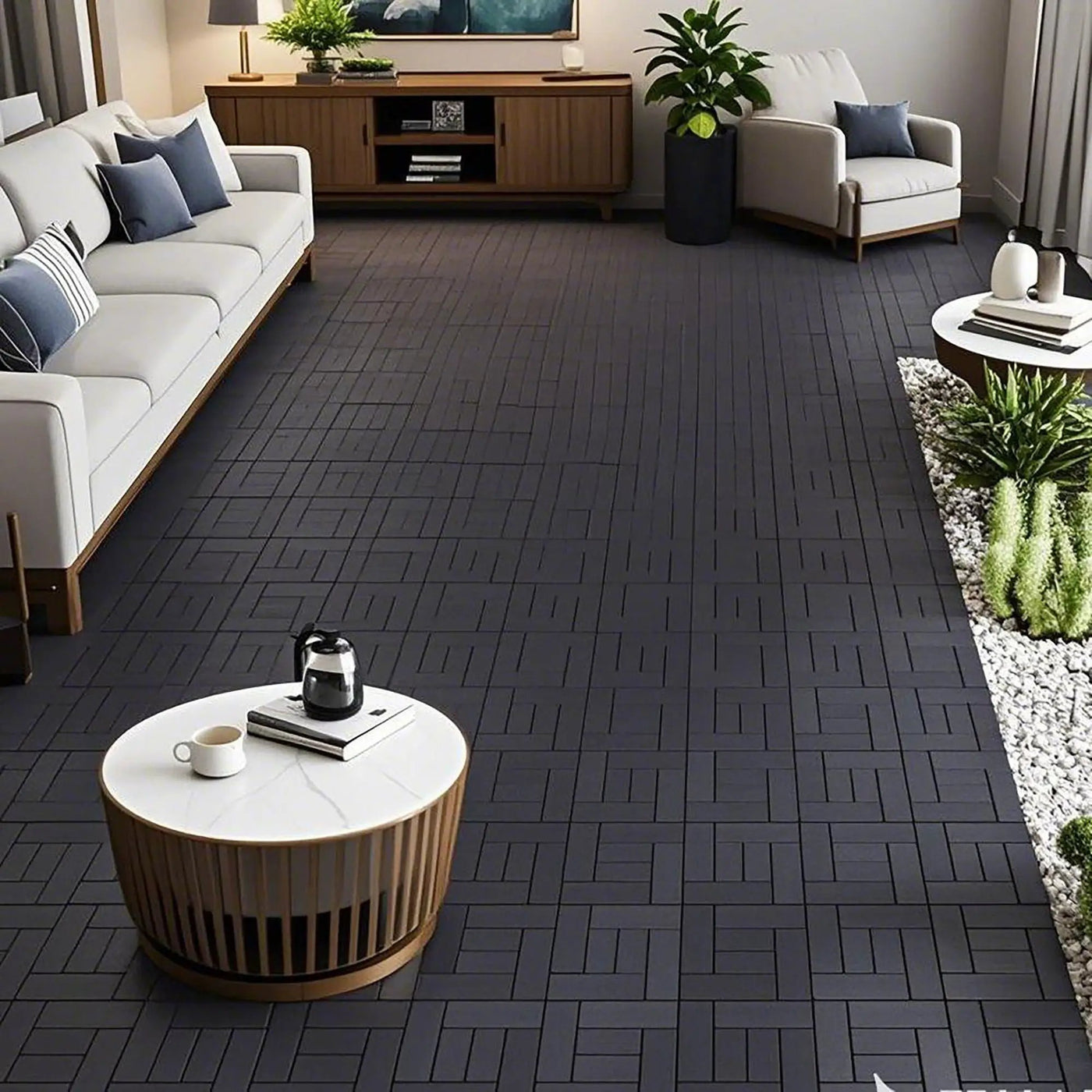 Patio Diy Module Interlocking Decking Tiles Floor, Outdoor And Indoor, Easy And Quick Installation by HouseOfZazla