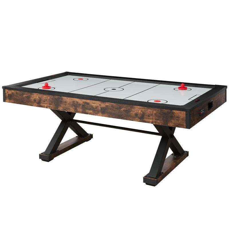 84" Air Hockey Table Air Powered Arcade Table Electronic Scorer Pushers Pucks by HouseOfZazla