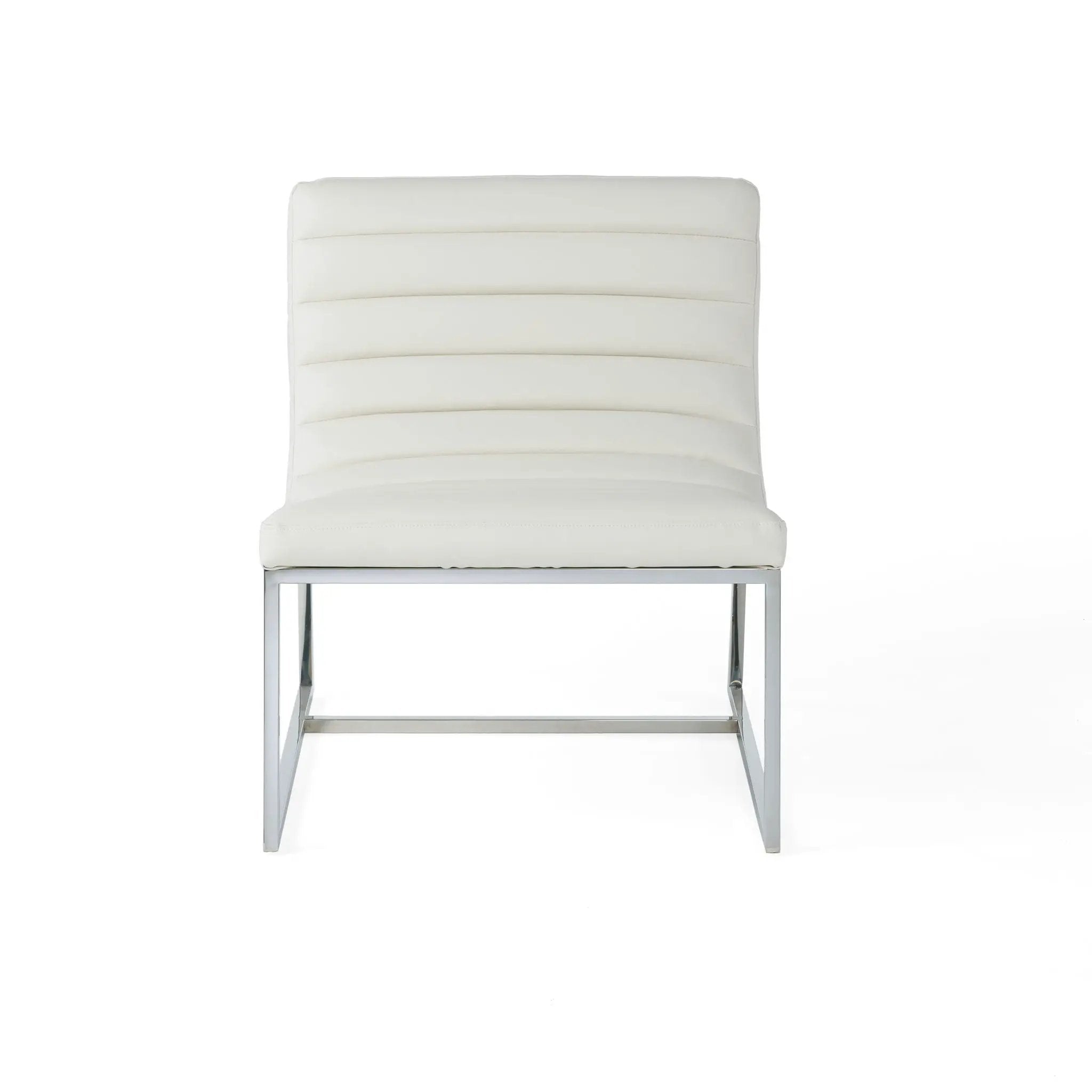 Wilmouth Roll Occasional Chair - White by HouseOfZazla
