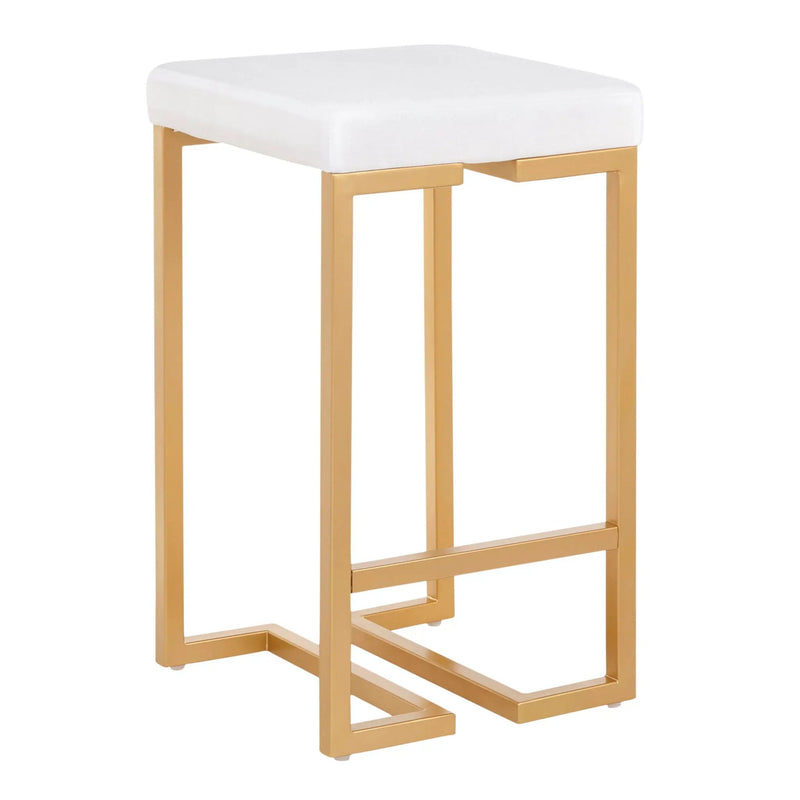 Midas - Contemporary / Glam Counter Stool (Set of 2) by Unique Piece Furniture
