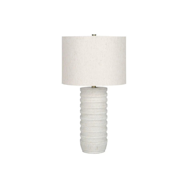 Table Lamp, Lighting, Resin, Transitional - Cream
