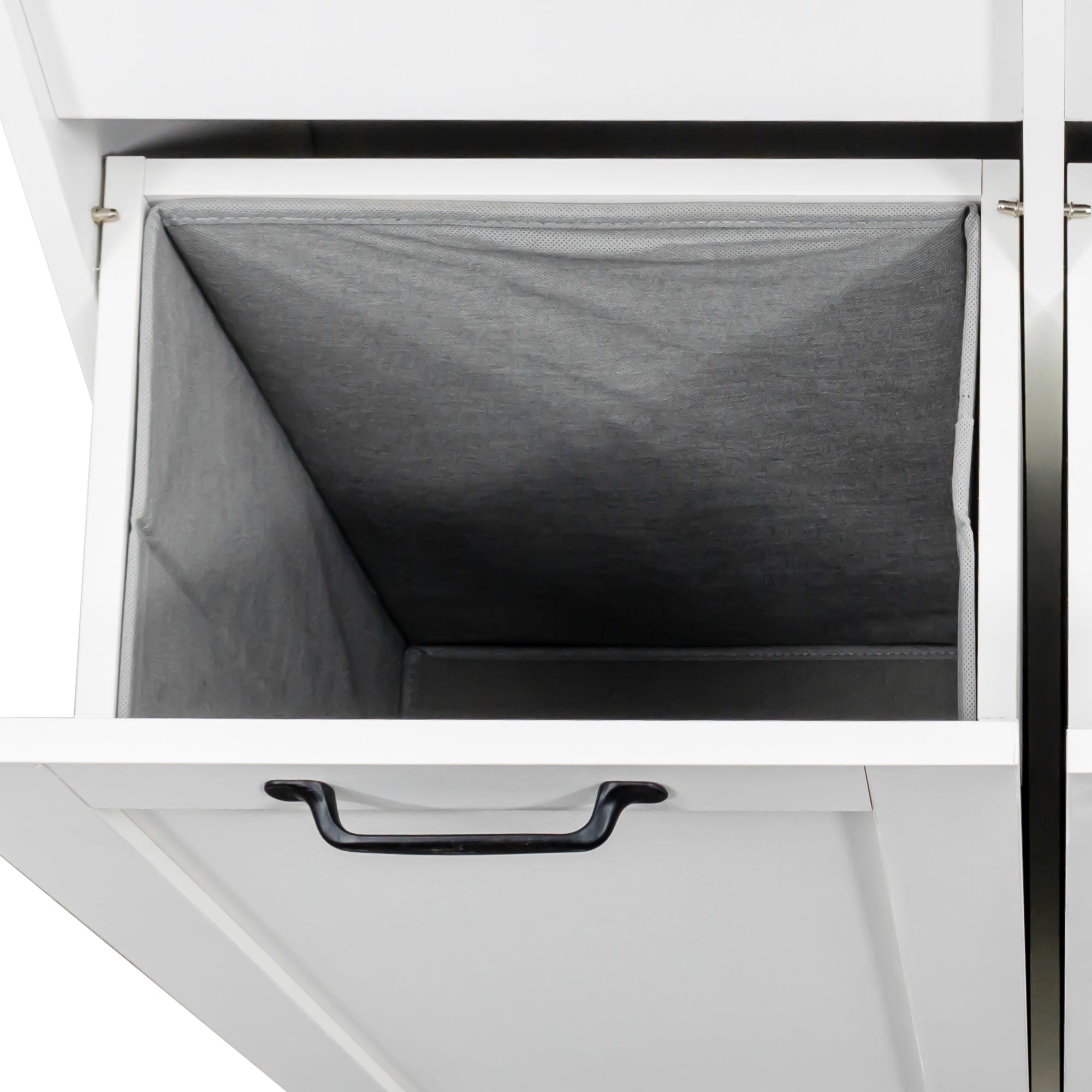 Laundry Cabinet with Doors and Shelf, Tilt-Out Laundry Hamper, Multiple Storage Space by HouseOfZazla