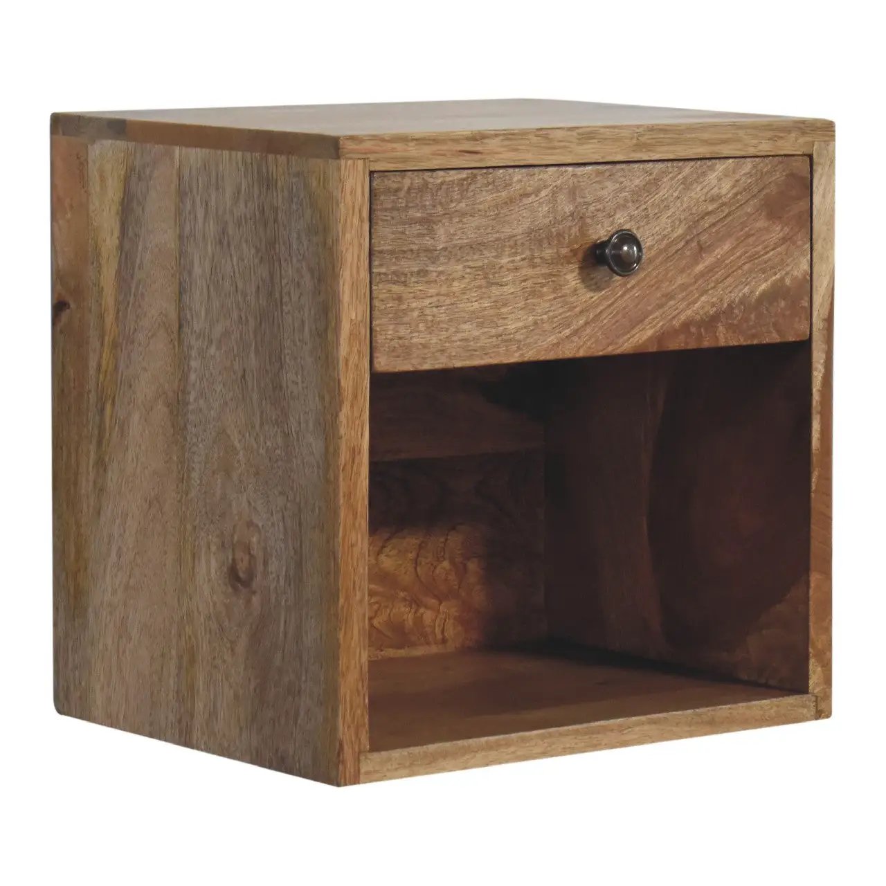 Solid Wood Floating Mini Classic Bedside Table by HouseOfZazla