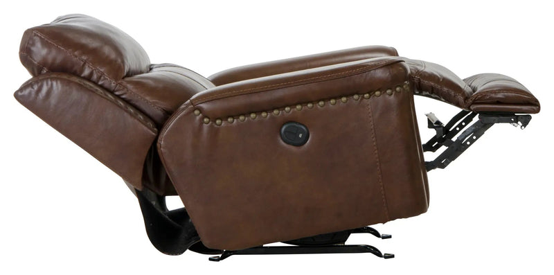 Ceretti - Power Wall Hugger Recliner - Brown Top Grain Italian Leather Match by Unique Piece Furniture