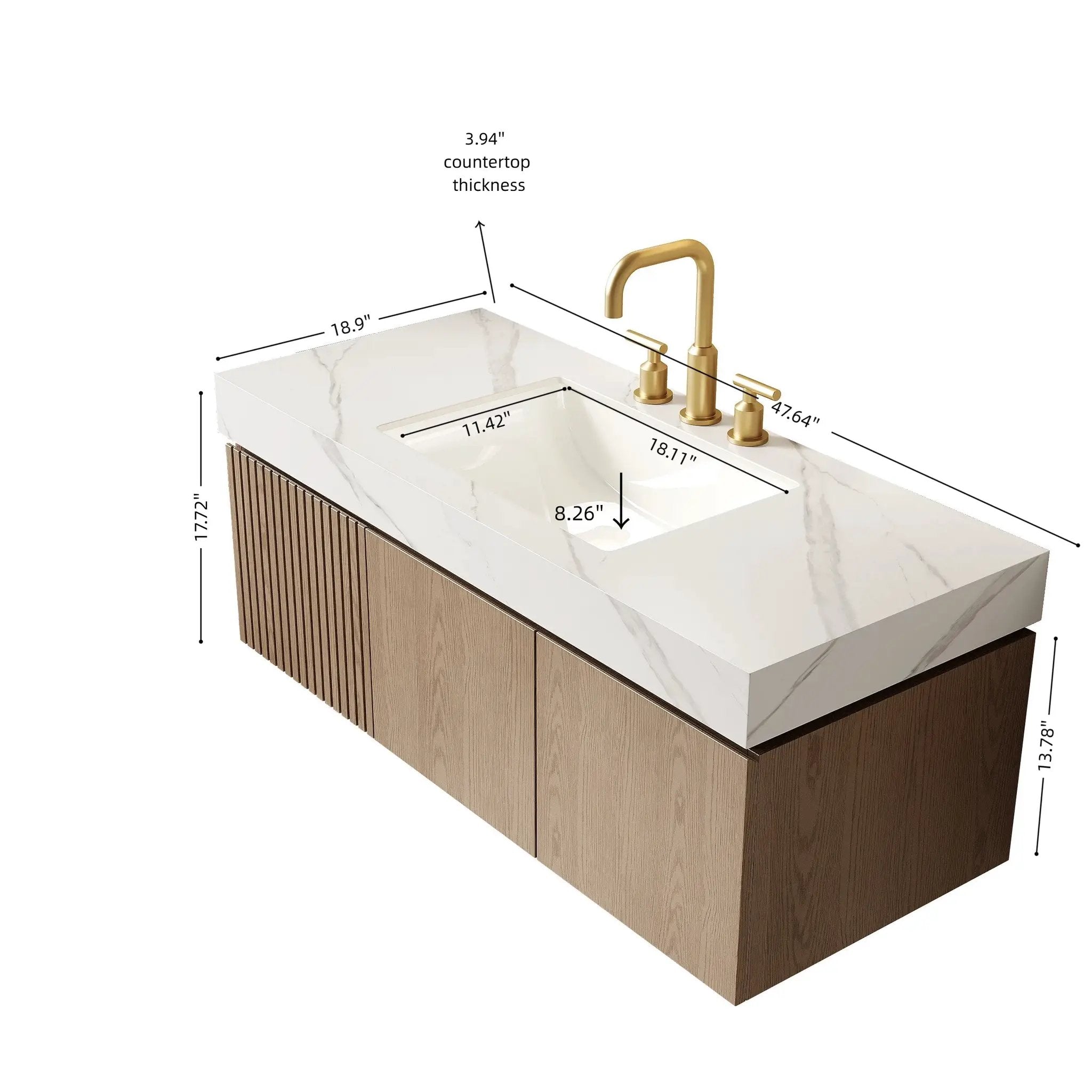 Muri 48" Bathroom Vanity & Sink by HouseOfZazla