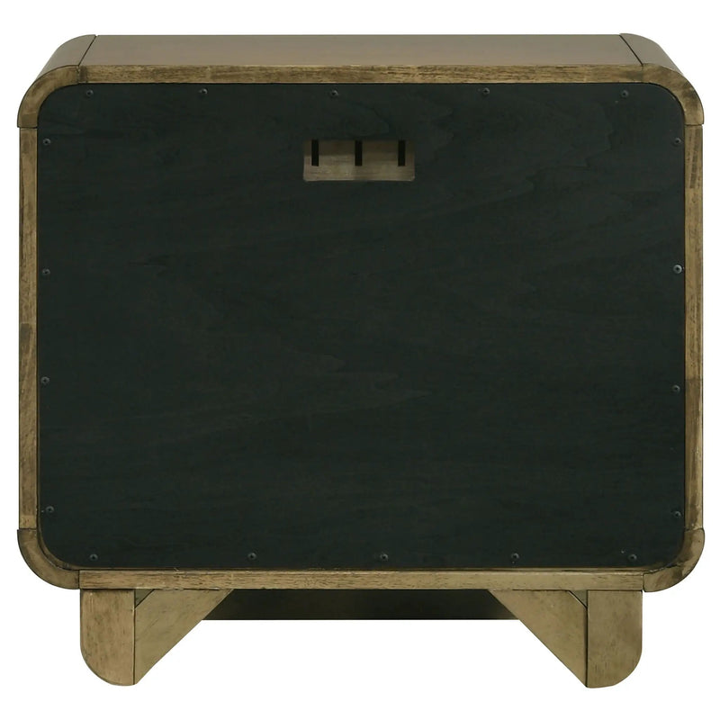 Amsbury 2-drawer Nightstand Bedside Table Nutmeg by Unique Piece Furniture