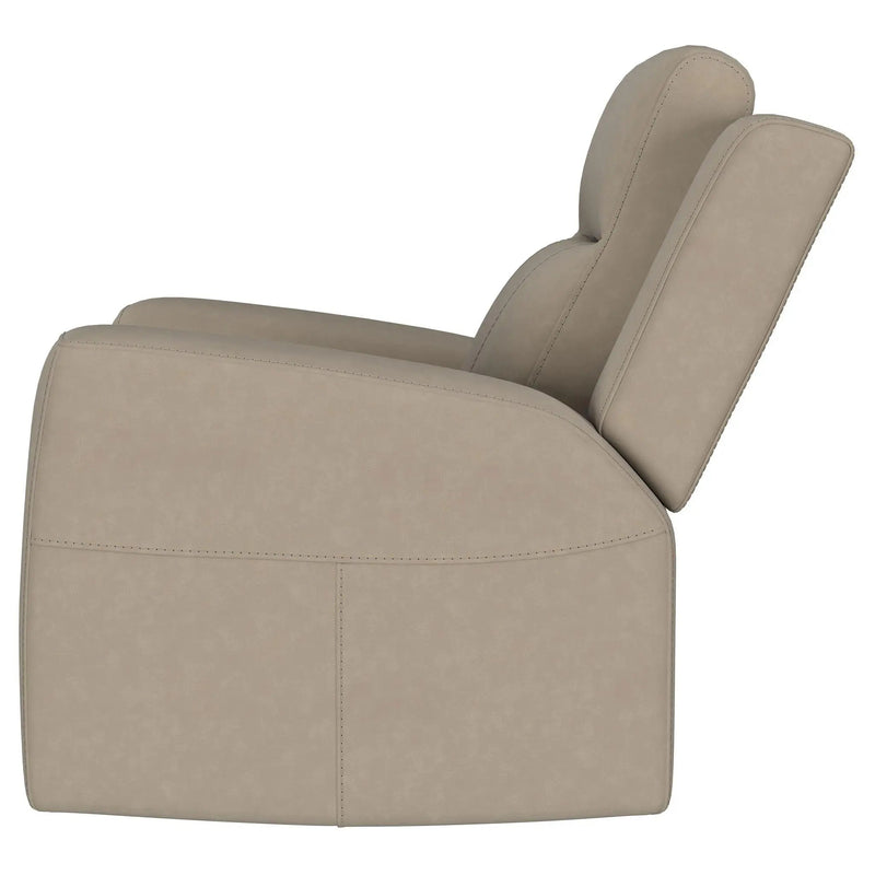 Brentwood Upholstered Recliner Chair Taupe by Unique Piece Furniture