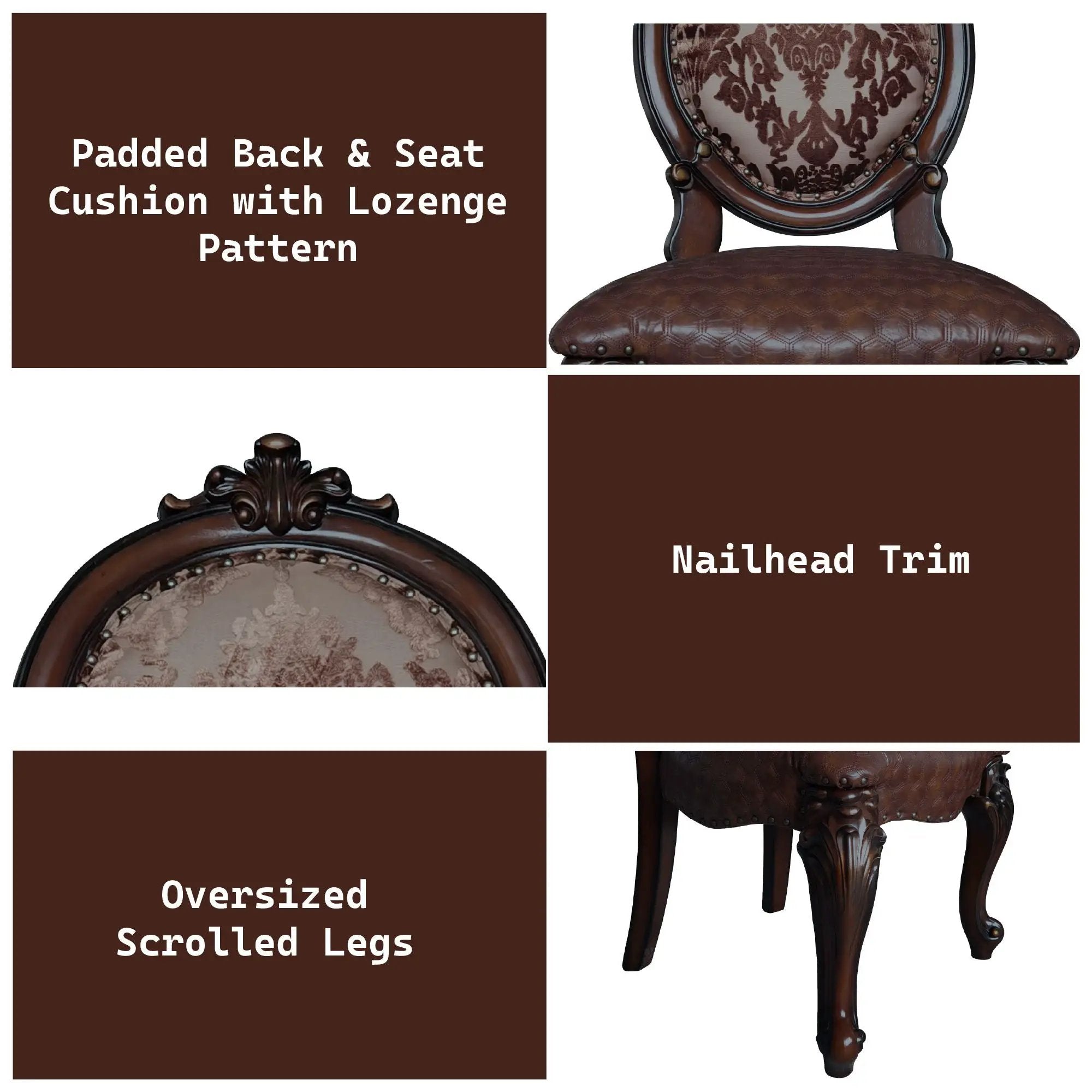Versailles - Side Chair (Set of 2) - Cherry by HouseOfZazla
