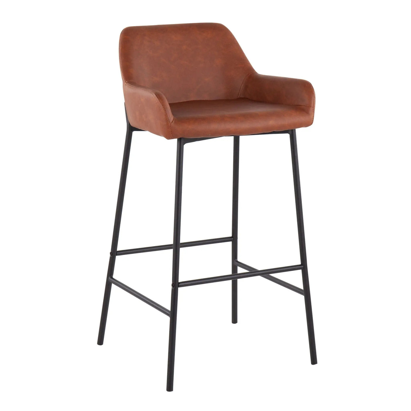 Daniella - Industrial Fixed Height Bar Stool (Set of 2) by HouseOfZazla