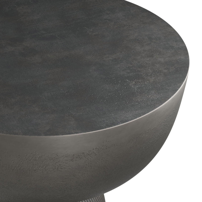 Hughes - Cast Aluminum Side Table - Black by HouseOfZazla