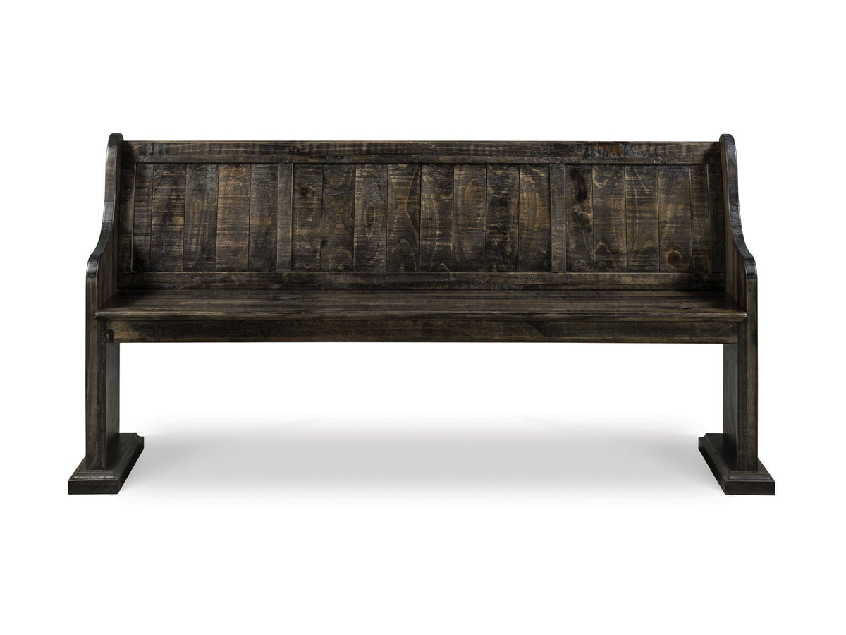 Bellamy - Bench With Back - Peppercorn, photo 3 of 6
