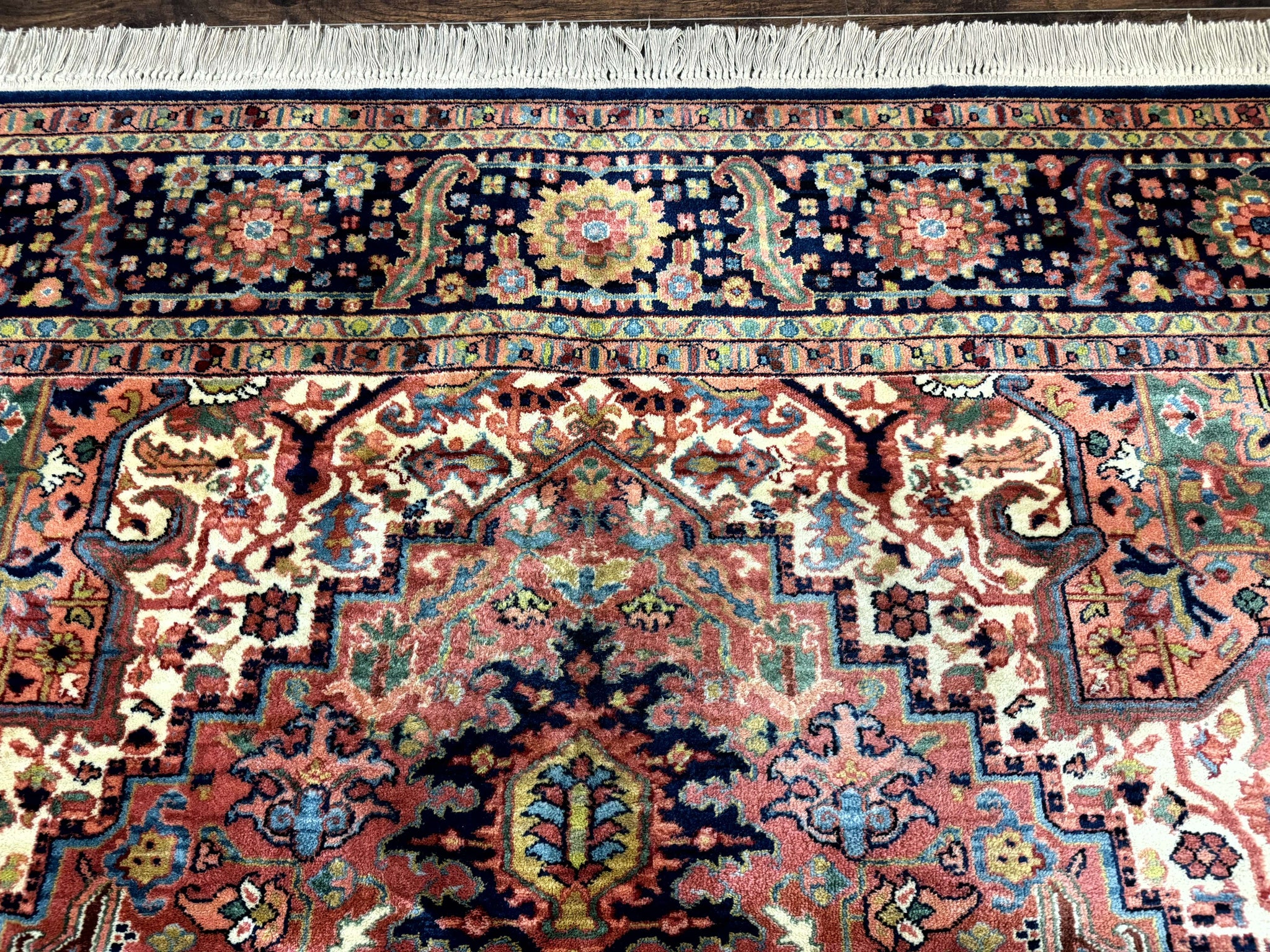 8.8 x 12 Karastan Heriz Rug #726, Vintage Wool Discontinued Carpet, Original 700 Series by Jewel Rugs