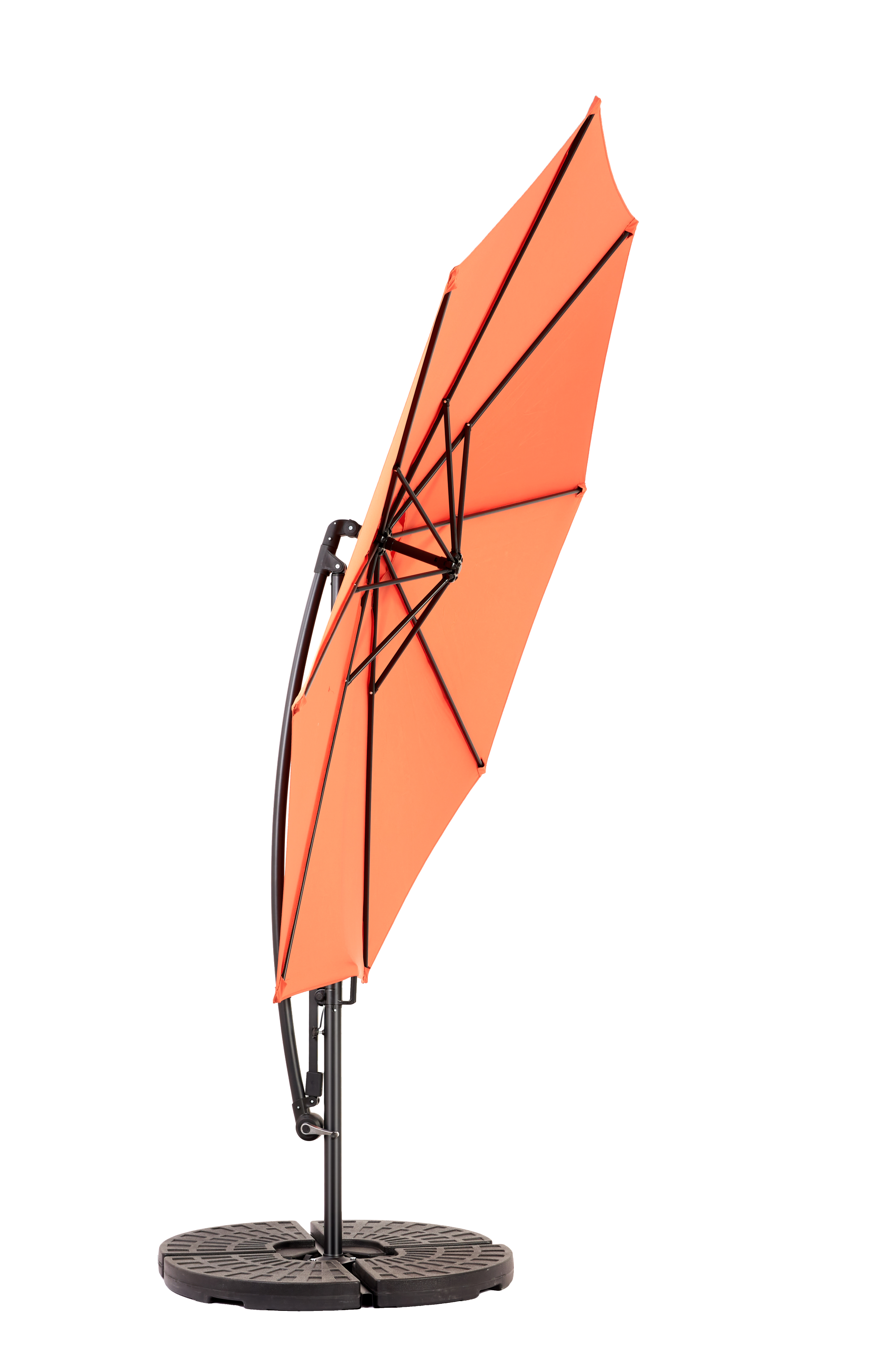 10ft Offset Hanging Market Patio Umbrella with Easy Tilt Adjustment by HouseOfZazla