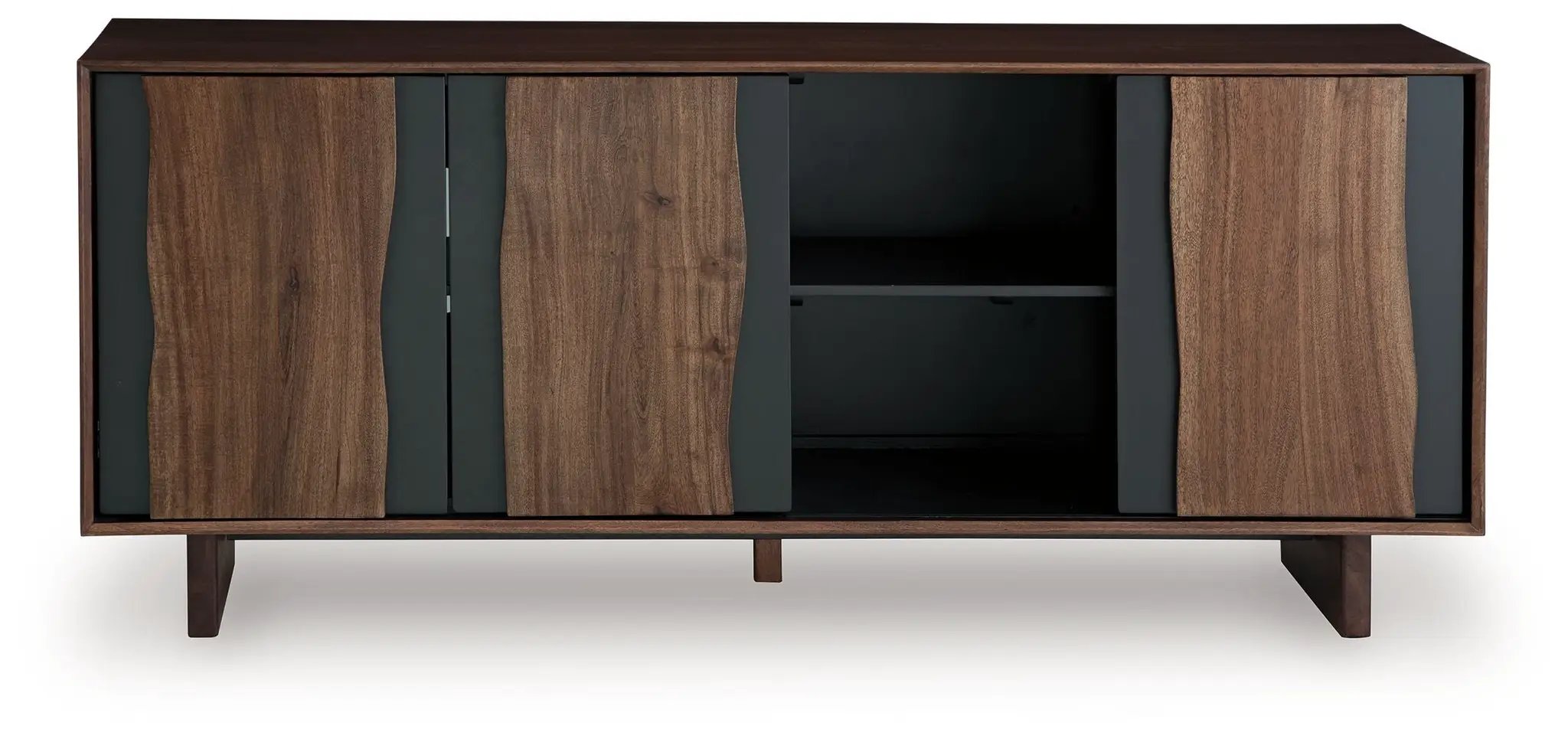 Welby - Accent Cabinet - Brown / Charcoal by Unique Piece Furniture