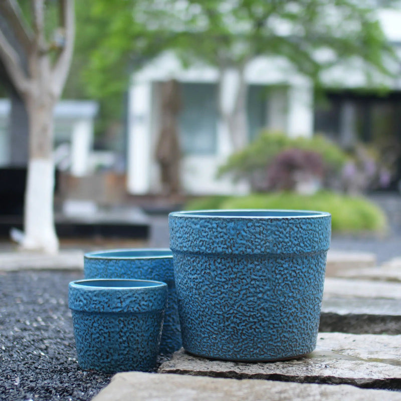 Handmade Ceramic Planter Set of 3 by HouseOfZazla