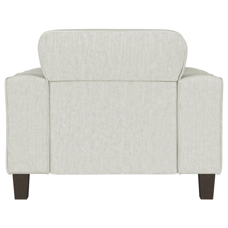 Deerhurst Upholstered Track Arm Tufted Accent Chair Greige by Unique Piece Furniture