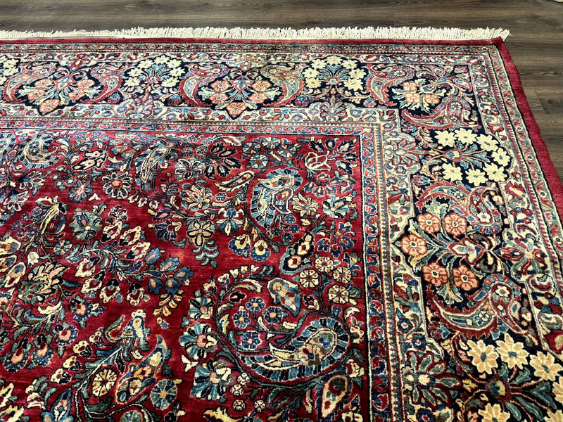 Palace Size Antique Persian Sarouk Rug 12x18 by Jewel Rugs
