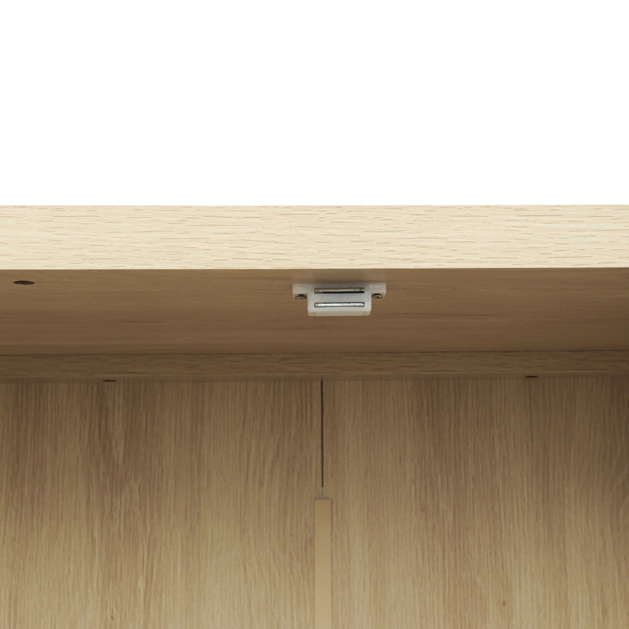 4 Door Storage Cabinet With 1 Drawer And 4 Adjustable Inner Shelves - Natural by HouseOfZazla