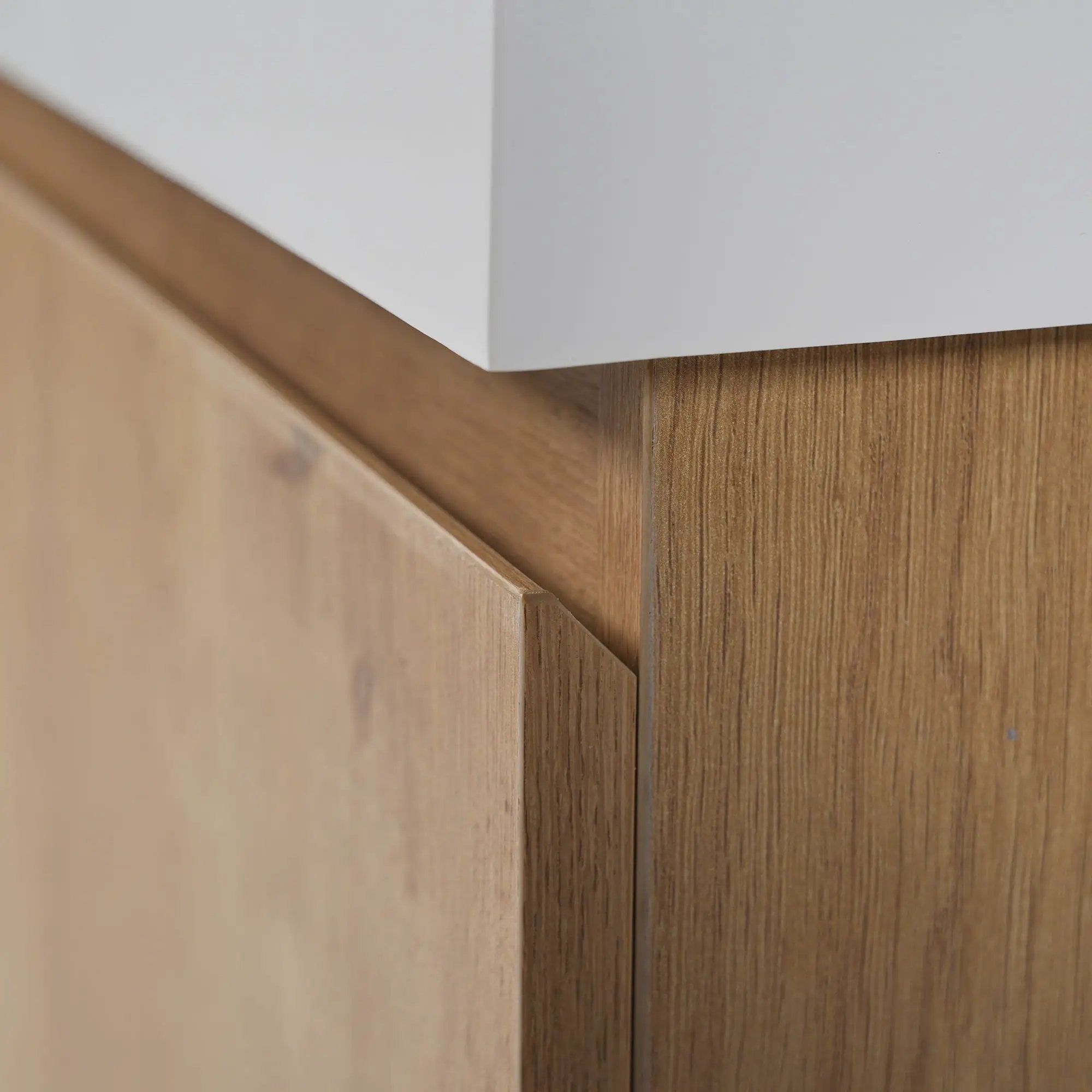 Double Sink Bathroom Vanity, Cabinet & Soft Close Doors, Divided Drawers, Wall Mounted Storage - Wood by HouseOfZazla