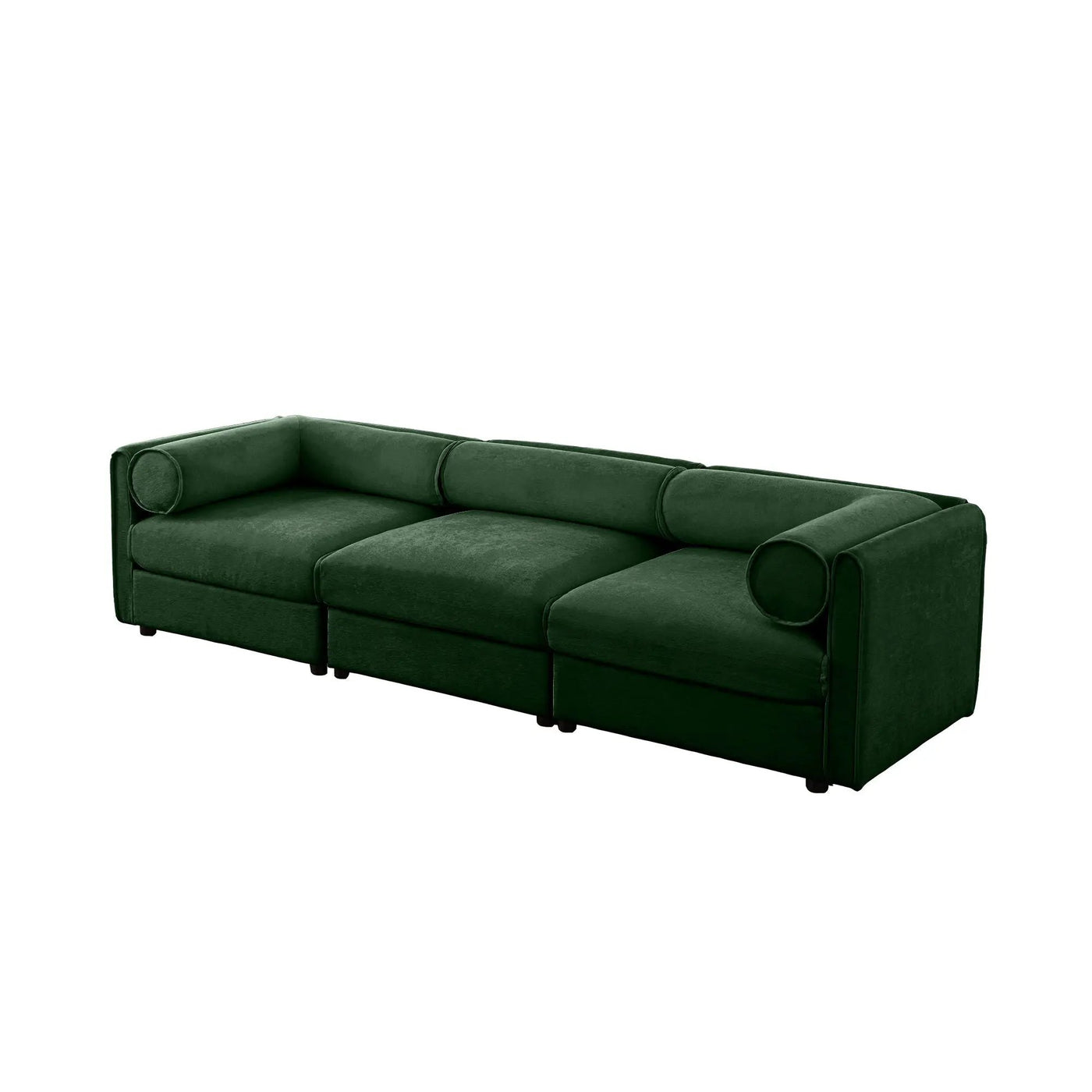 Stylish Sofa With Storage Seat And Cylindrical Backrest by HouseOfZazla