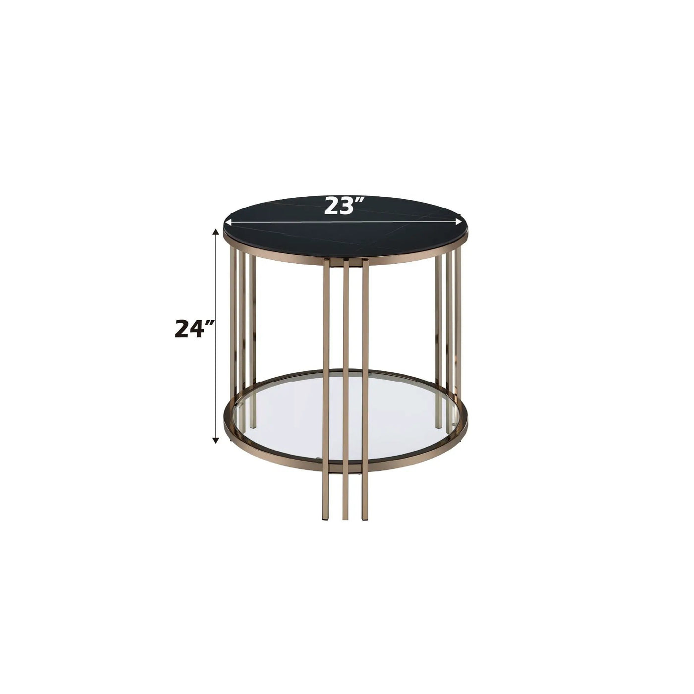 Abisha - Sintered Stone Top Round Tables by HouseOfZazla