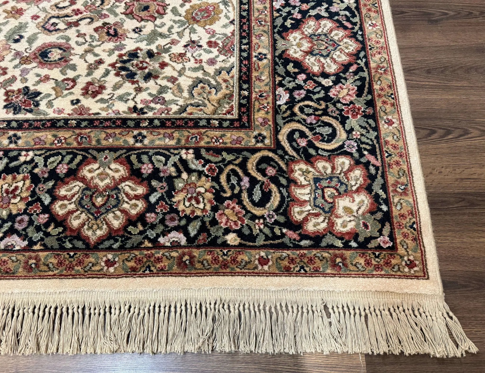 Karastan Rug 8.8 x 10.6 Ivory Indo Kirman #700/706, Wool Original Series by Jewel Rugs