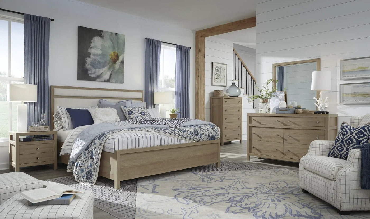 Merrifield - Upholstered Panel Bed by Unique Piece Furniture