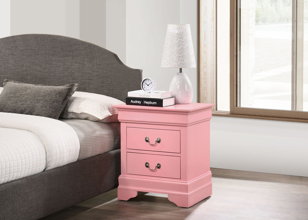 Traditional Style Design Nightstand with Classic Accent - Multiple Colors, photo 4 of 40