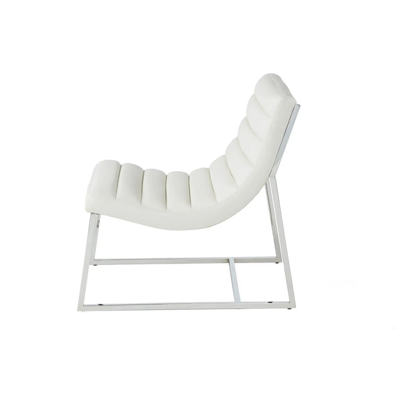 Wilmouth Roll Occasional Chair - White by HouseOfZazla