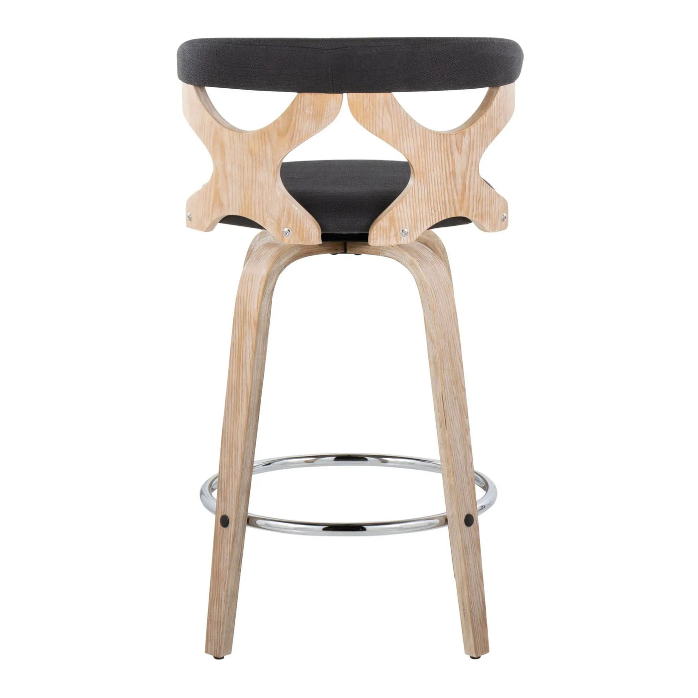 Gardenia - Mid Century Modern Fixed Height Counter Stool With Swivel (Set of 2) by HouseOfZazla