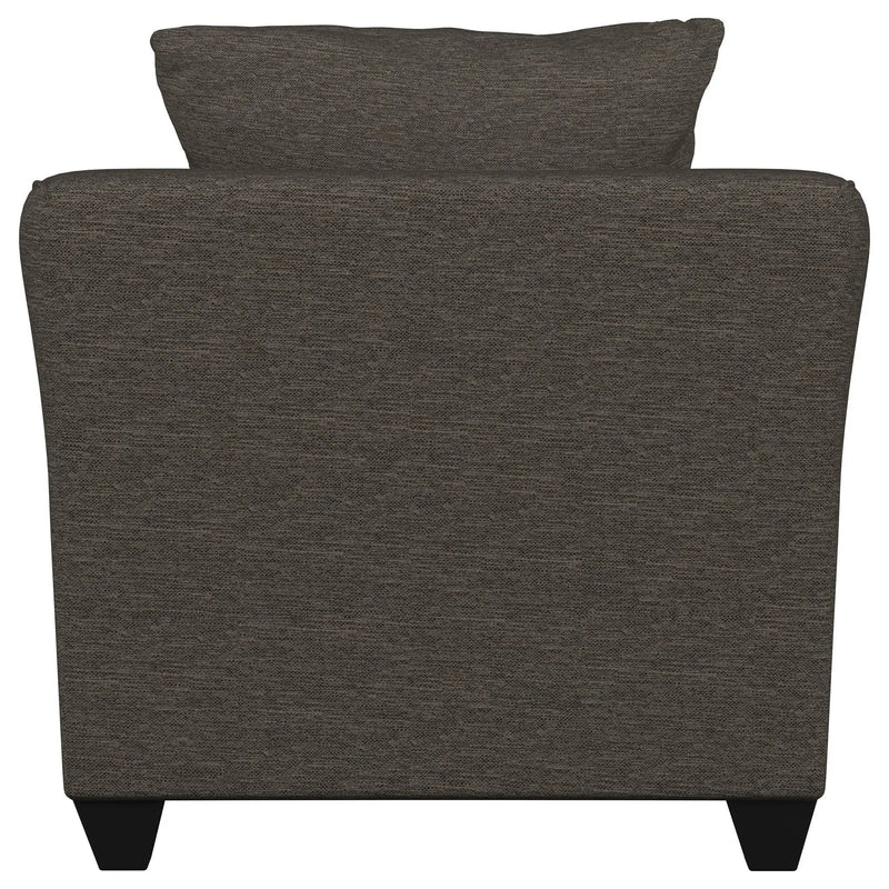 Salizar Upholstered Flared Arm Accent Chair Charcoal Grey by Unique Piece Furniture