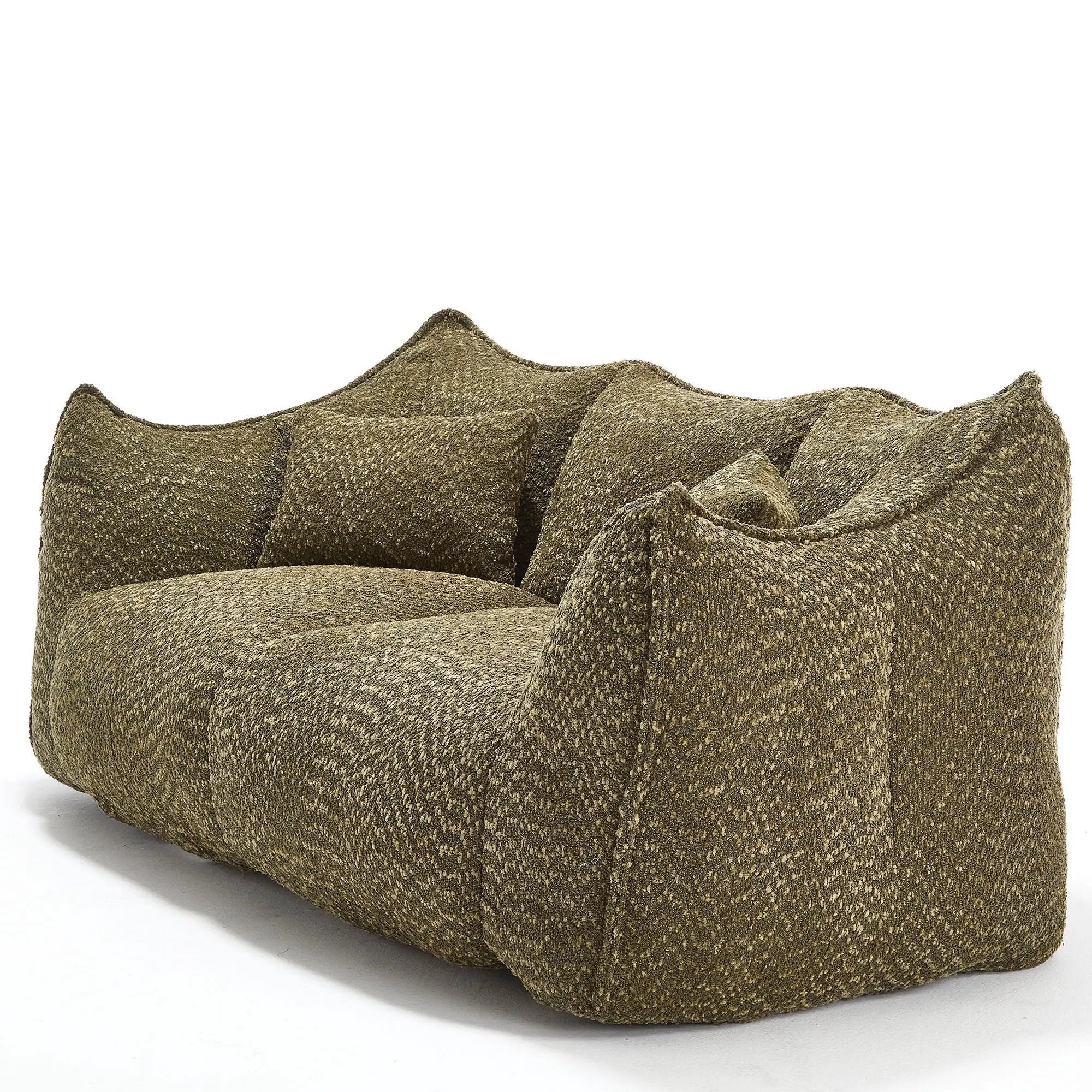 Comfortable Dual Beanbag Chair With High Resilience Foam Core For 2 People by HouseOfZazla