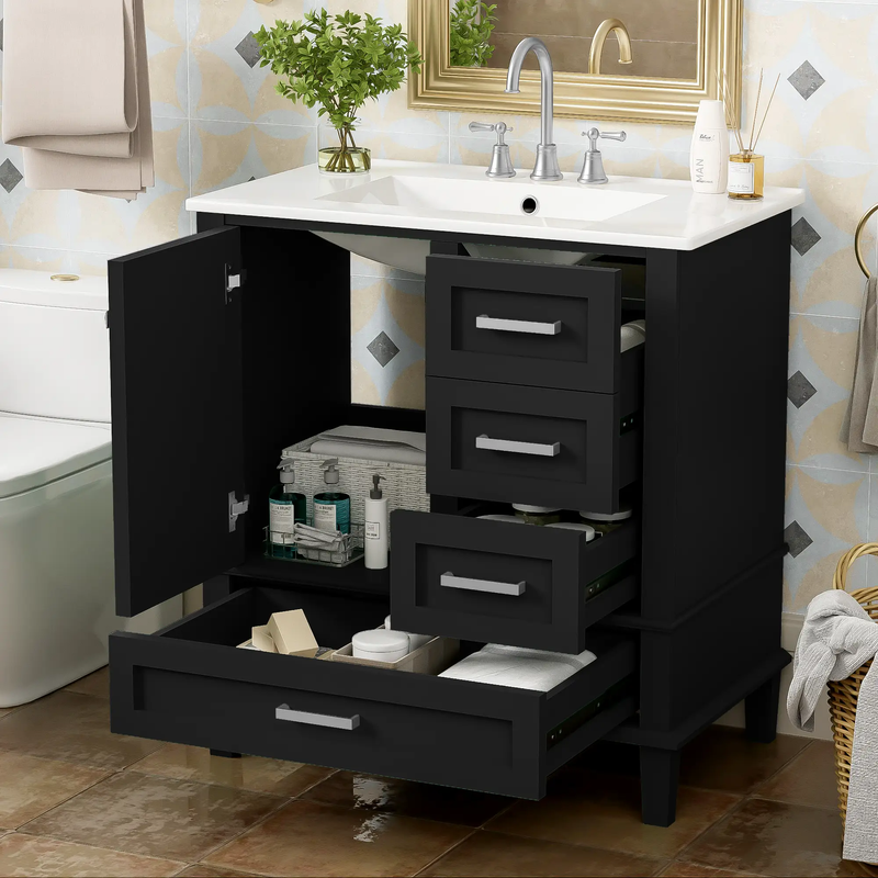 30" Bathroom Vanity with Sink Combo Set by HouseOfZazla