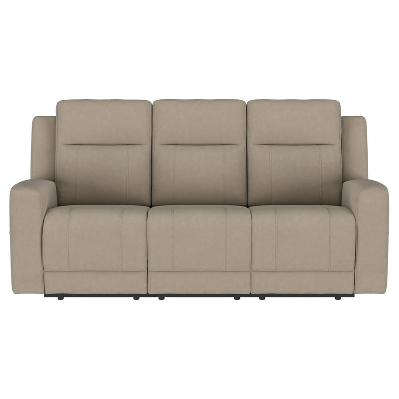 Brentwood 2-piece Upholstered Reclining Sofa Set Taupe by Unique Piece Furniture