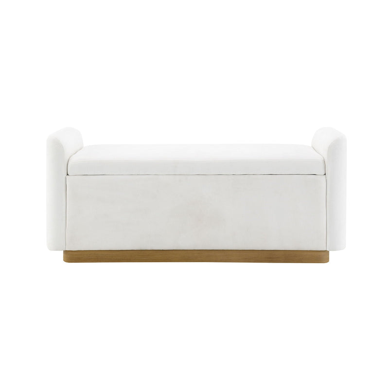 Upholstered Storage Bench With Safety Hinge by HouseOfZazla