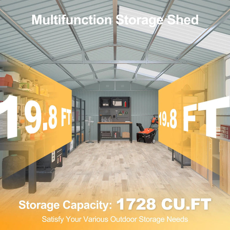 Outdoor Storage Shed 20x13 FT by HouseOfZazla