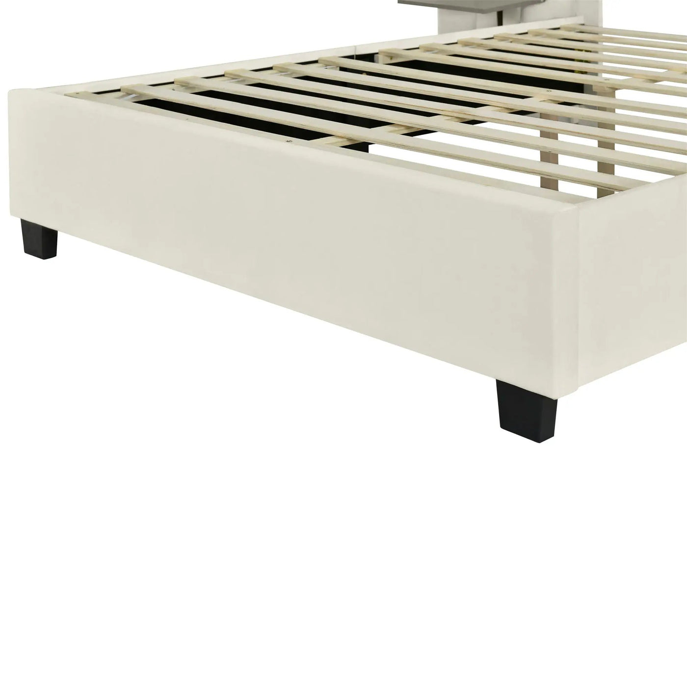 Upholstered Platform Bed With Big Headboard by HouseOfZazla