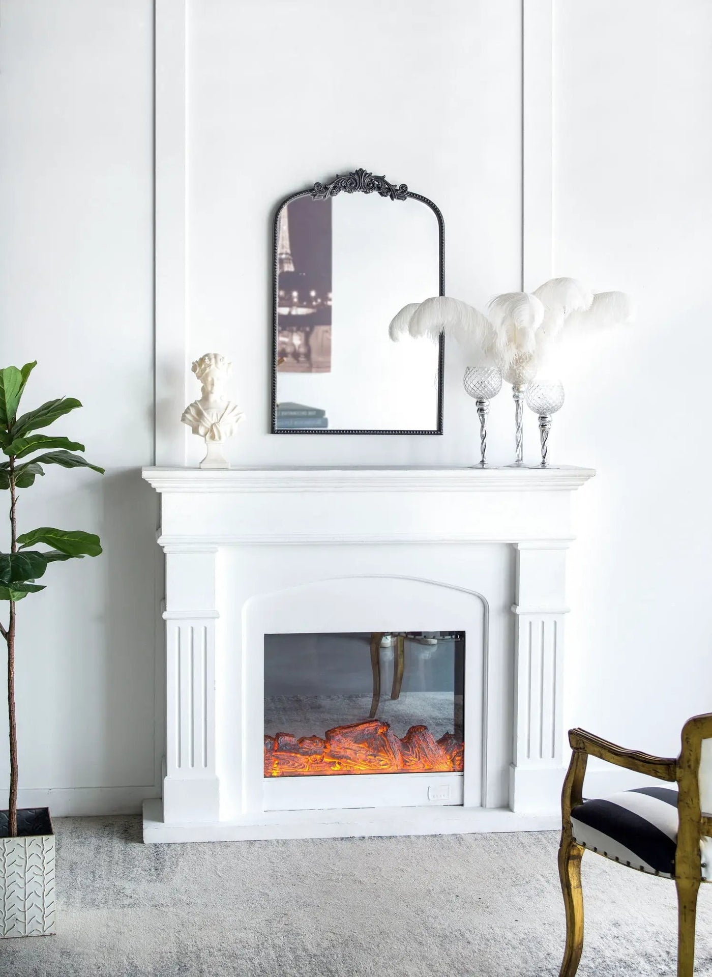 Arch Mirror, Baroque Inspired Wall Decor For Bathroom, Bedroom, Living Room by HouseOfZazla