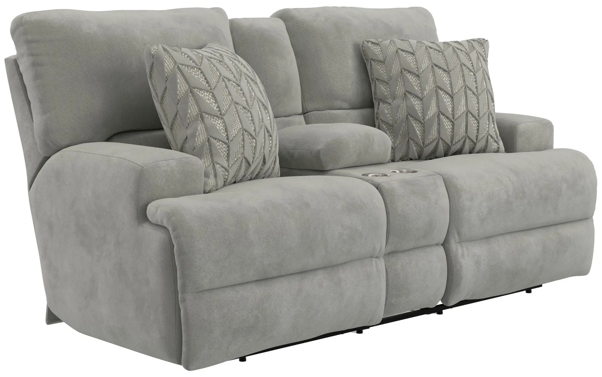 Renaldo - Power Console Loveseat With Zero Gravity Recline - Stone by Unique Piece Furniture