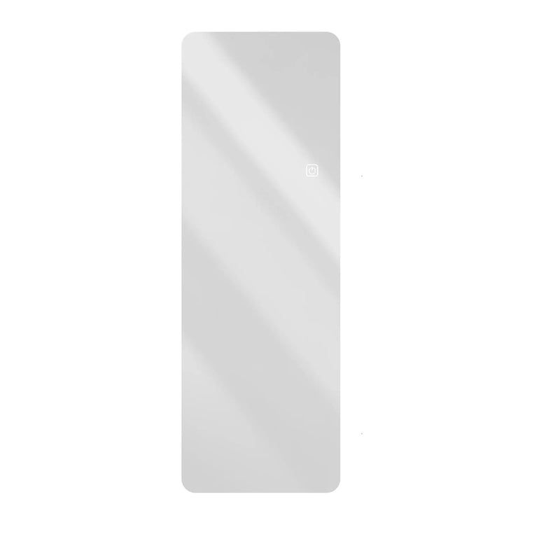Wall Mounted Full Body Mirror With Dimming Lights Glass - Silver by HouseOfZazla