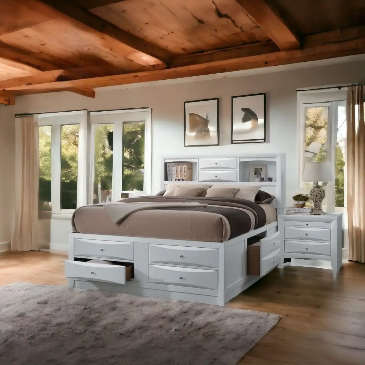 Ireland - Bed w/Storage by Unique Piece Furniture
