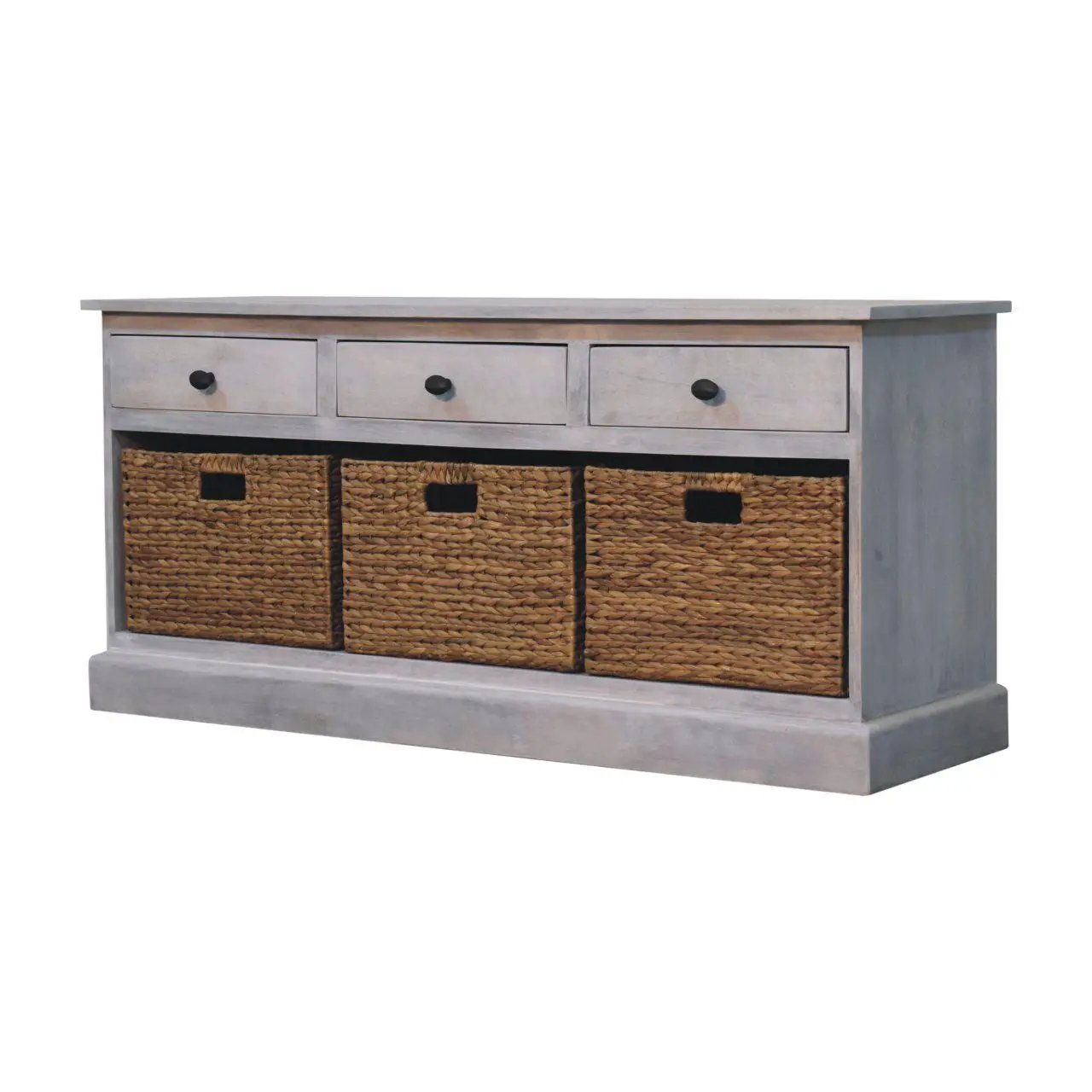 Basket Storage Cabinet - Gray Ash by HouseOfZazla