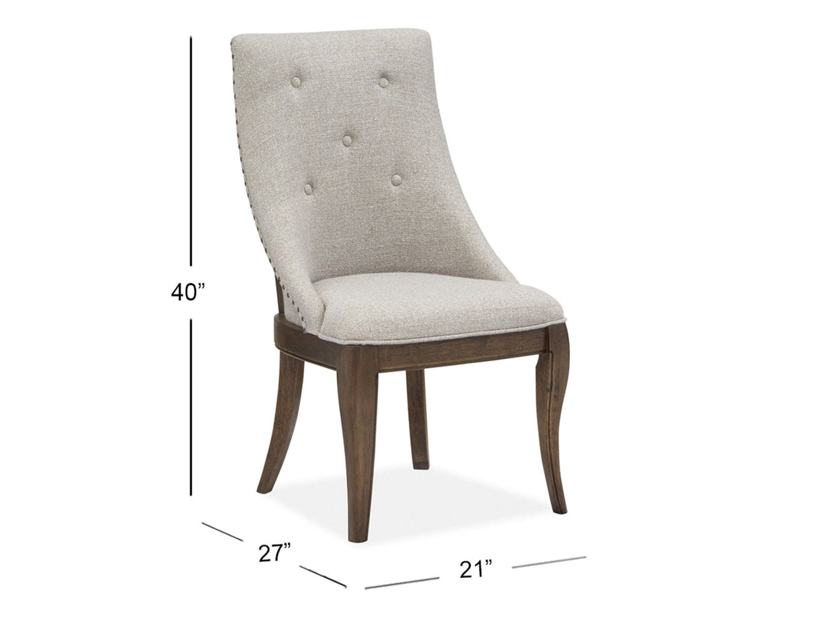 Roxbury Manor - Dining Arm Chair With Upholstered Seat and Back (Set of 2) - Homestead Brown, photo 4 of 7