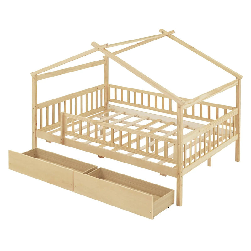 House Bed With 2 Drawers by HouseOfZazla