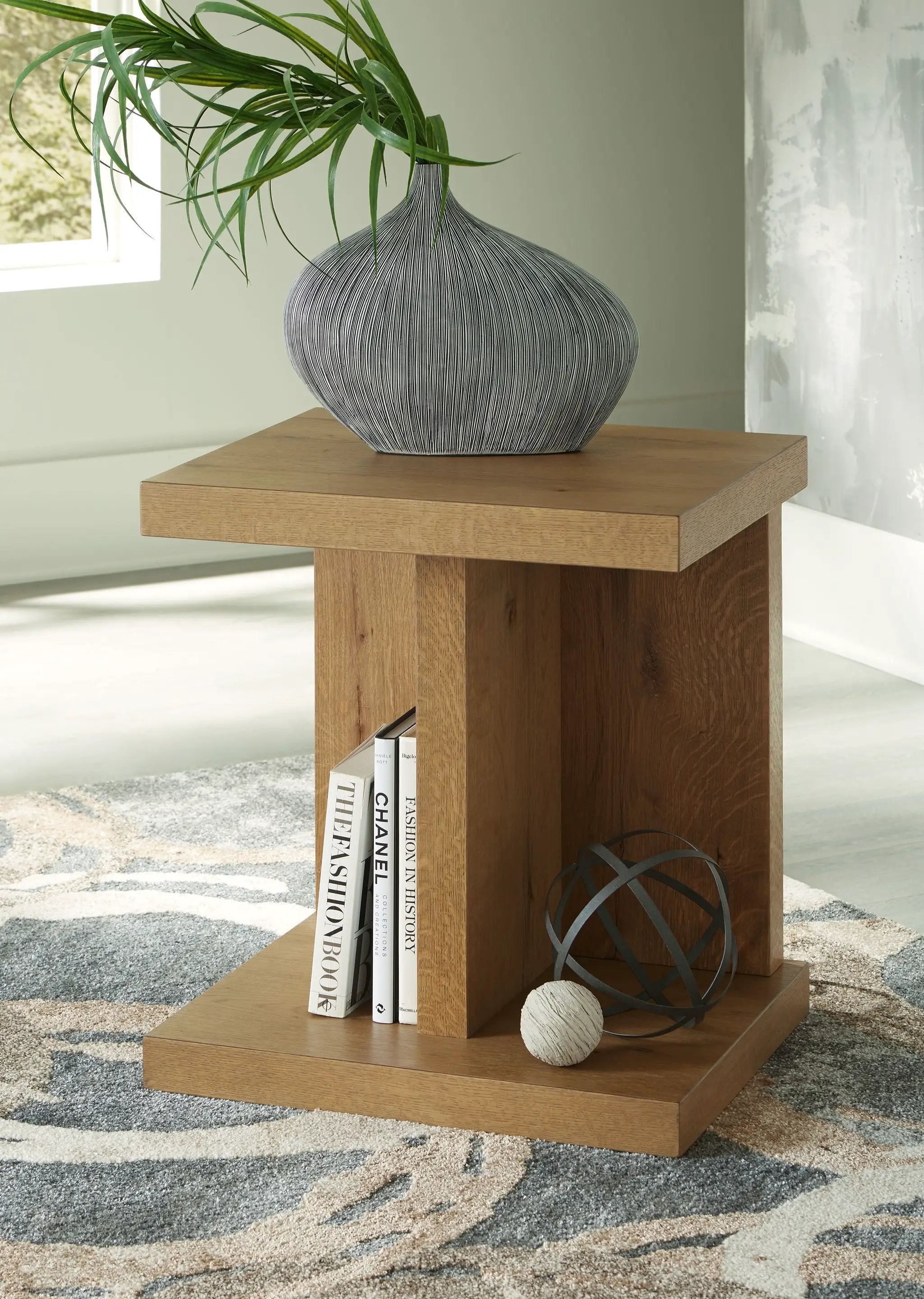 Brinstead - Chair Side End Table - Light Brown by Unique Piece Furniture